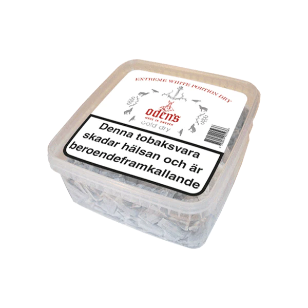 Oden's Cold Extreme White Dry Portion Snus 500g Box