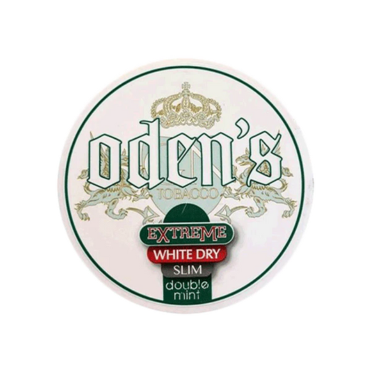 Oden's Double Mint Extreme Slim White Dry Portion Snus