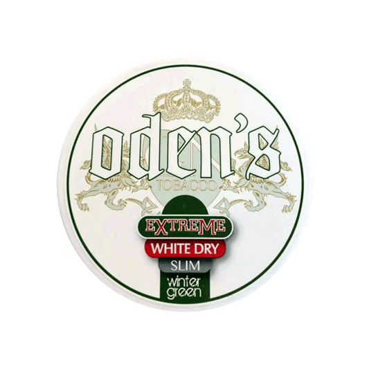 Oden's Wintergreen Extreme Slim White Dry Portion Snus
