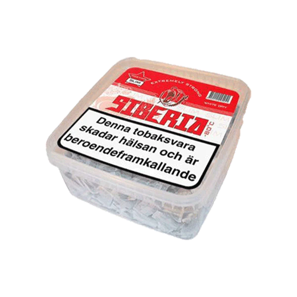 Siberia Slim White Dry Portion Snus 500g Box